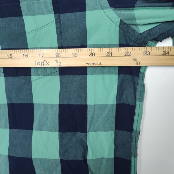 UNTUCKit Button-up Shirt Men's Size XL Blue/Green Plaid Long Sleeves Bonarda - Picture 4 of 10